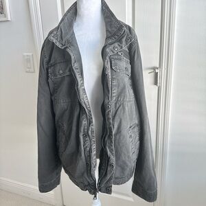 G. H Bass Men's Dark Gray Utility Jacket